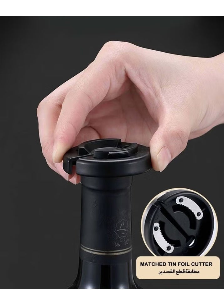 EETU Bottle Opener 4-Piece Set,Kitchen Tool Gift Set For Men With Foil Cutter Home Bar Tools,Universal Bottle Opener - Image 3